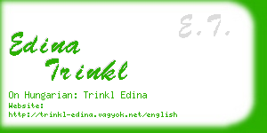 edina trinkl business card